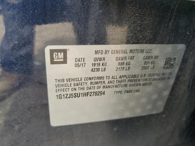 Photo 11 VIN: 1G1ZJ5SU1HF278294 - CHEVROLET MALIBU 