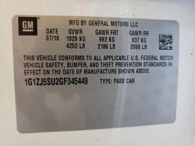 Photo 9 VIN: 1G1ZJ5SU2GF345449 - CHEVROLET MALIBU HYB 