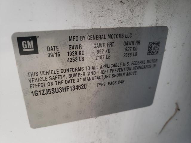 Photo 9 VIN: 1G1ZJ5SU3HF134620 - CHEVROLET MALIBU HYB 