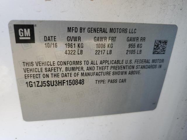 Photo 11 VIN: 1G1ZJ5SU3HF150848 - CHEVROLET MALIBU 