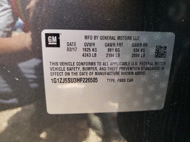 Photo 9 VIN: 1G1ZJ5SU3HF226505 - CHEVROLET MALIBU HYB 