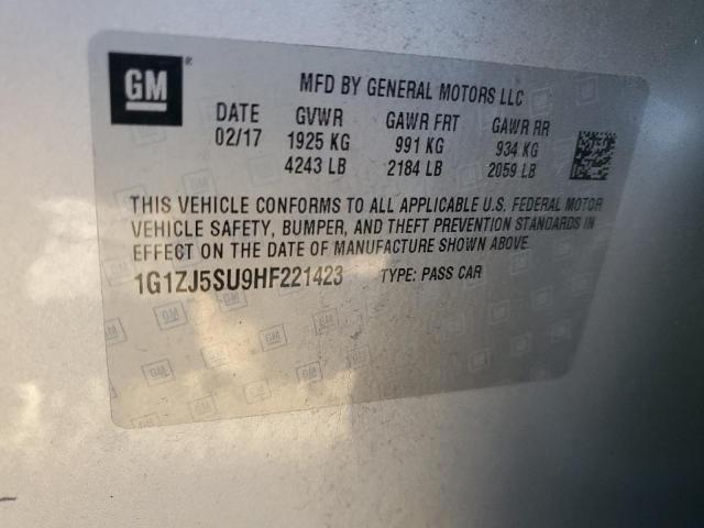 Photo 11 VIN: 1G1ZJ5SU9HF221423 - CHEVROLET MALIBU HYB 