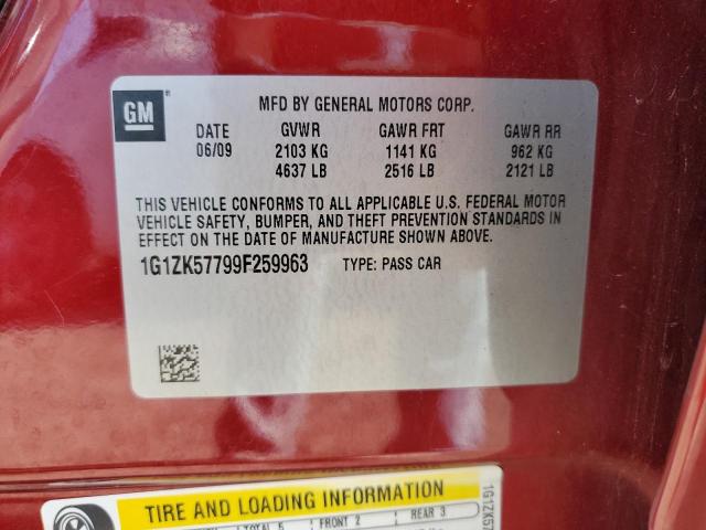 Photo 11 VIN: 1G1ZK57799F259963 - CHEVROLET MALIBU 