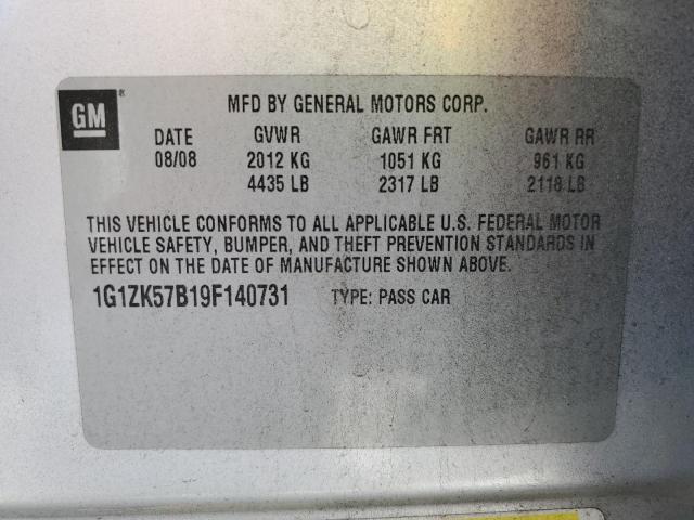 Photo 11 VIN: 1G1ZK57B19F140731 - CHEVROLET MALIBU 