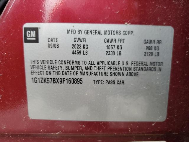 Photo 11 VIN: 1G1ZK57BX9F160895 - CHEVROLET MALIBU LTZ 