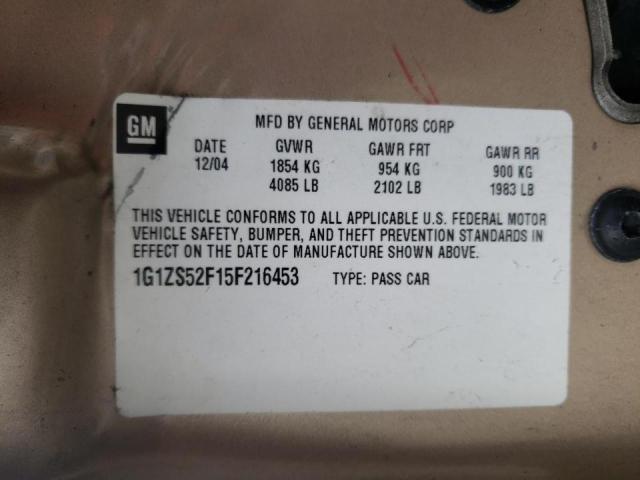 Photo 11 VIN: 1G1ZS52F15F216453 - CHEVROLET MALIBU 