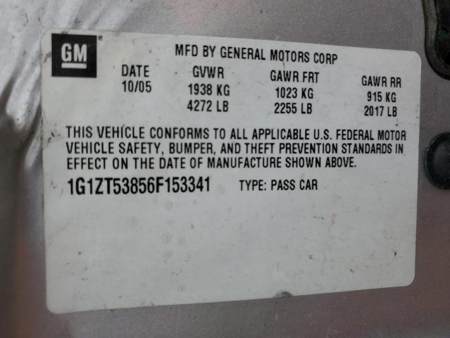 Photo 11 VIN: 1G1ZT53856F153341 - CHEVROLET MALIBU LT 