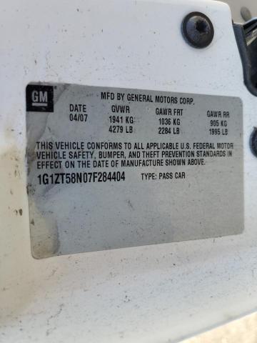 Photo 11 VIN: 1G1ZT58N07F284404 - CHEVROLET MALIBU LT 