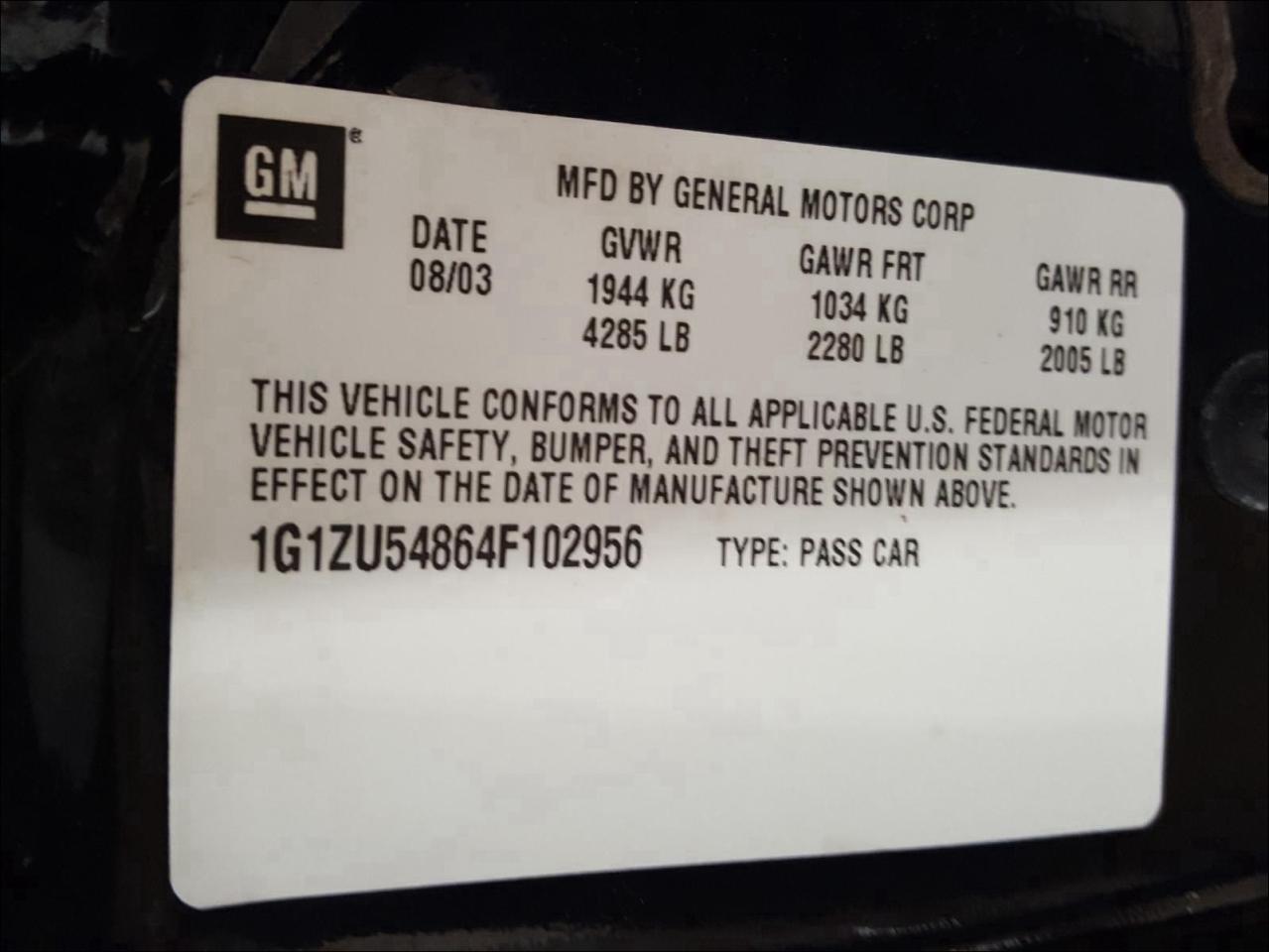 Photo 9 VIN: 1G1ZU54864F102956 - CHEVROLET MALIBU LT 