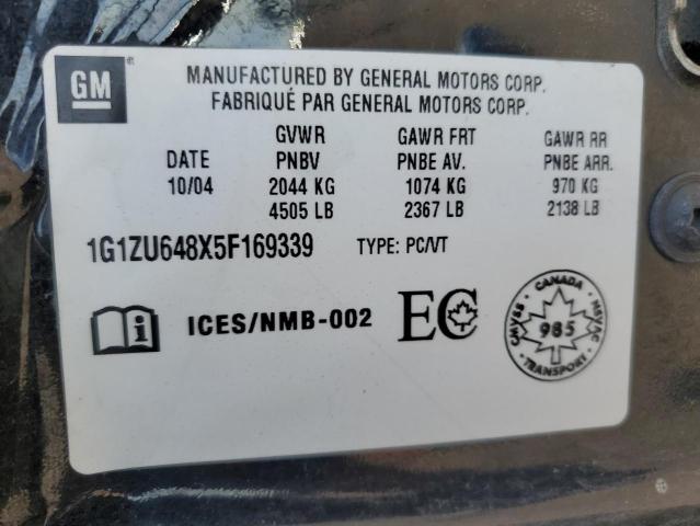 Photo 11 VIN: 1G1ZU648X5F169339 - CHEVROLET MALIBU MAX 