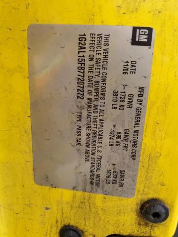 Photo 12 VIN: 1G2AL15F877207272 - PONTIAC G5 