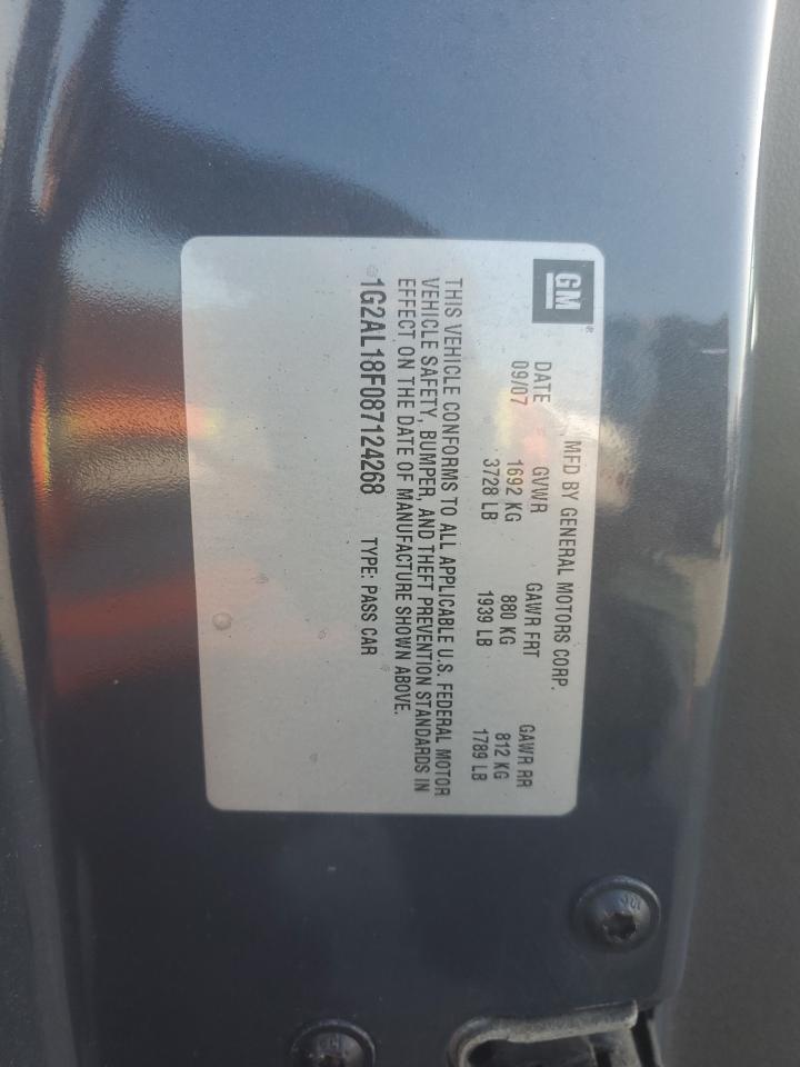 Photo 12 VIN: 1G2AL18F087124268 - PONTIAC G5 