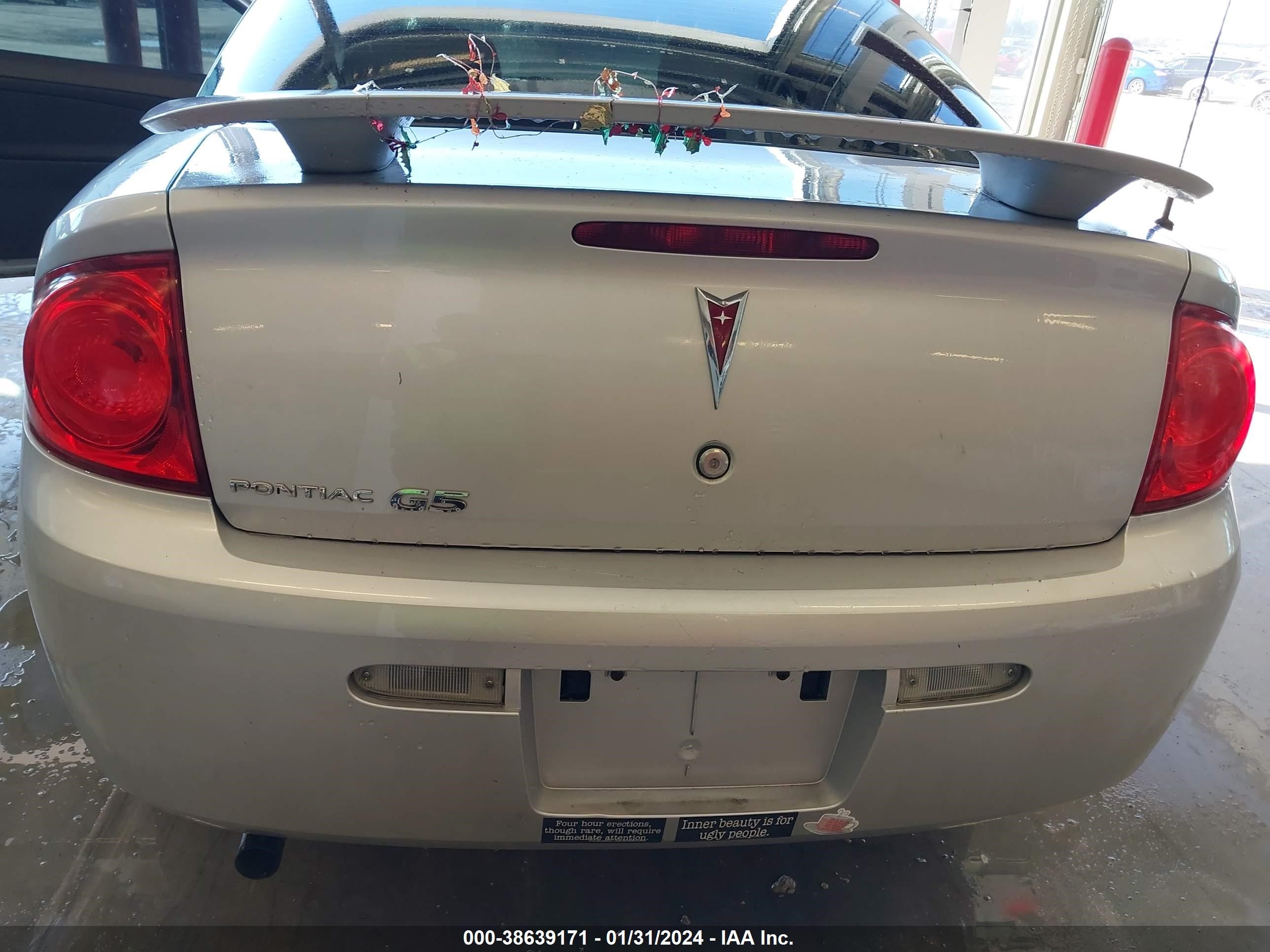 Photo 5 VIN: 1G2AL18F887346010 - PONTIAC G5 