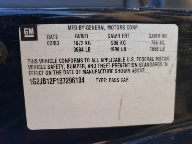 Photo 11 VIN: 1G2JB12F137296104 - PONTIAC SUNFIRE 