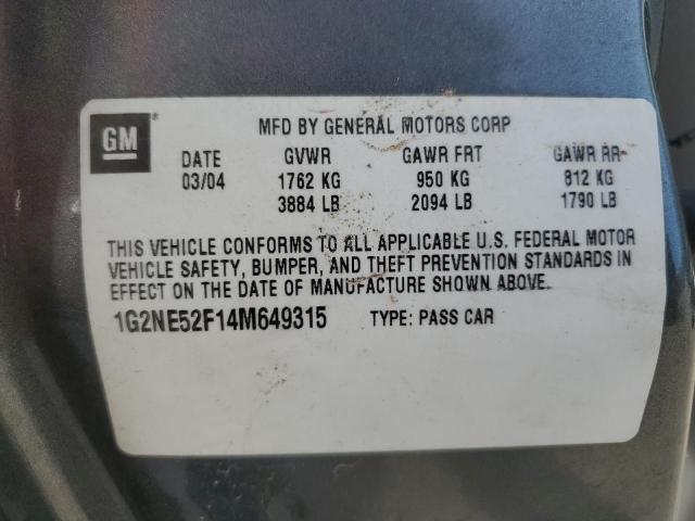 Photo 11 VIN: 1G2NE52F14M649315 - PONTIAC GRANDAM 