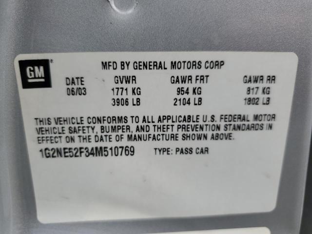 Photo 11 VIN: 1G2NE52F34M510769 - PONTIAC GRAND AM S 