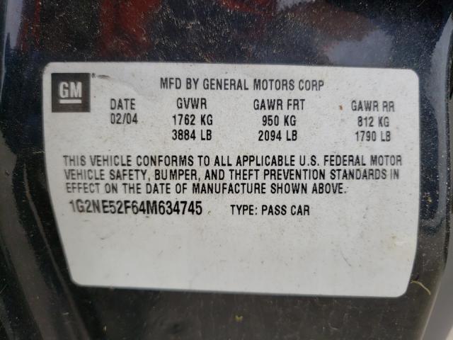 Photo 9 VIN: 1G2NE52F64M634745 - PONTIAC GRAND AM S 