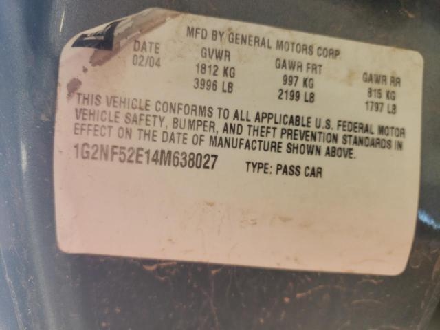 Photo 12 VIN: 1G2NF52E14M638027 - PONTIAC GRAND AM S 