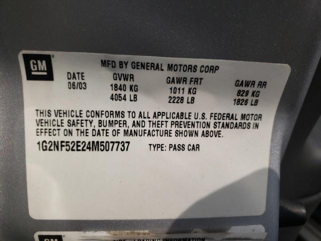 Photo 11 VIN: 1G2NF52E24M507737 - PONTIAC GRAND AM S 