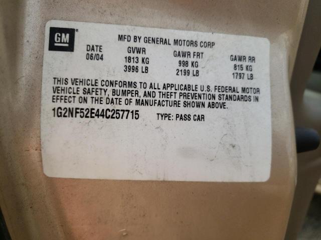 Photo 9 VIN: 1G2NF52E44C257715 - PONTIAC GRAND AM S 