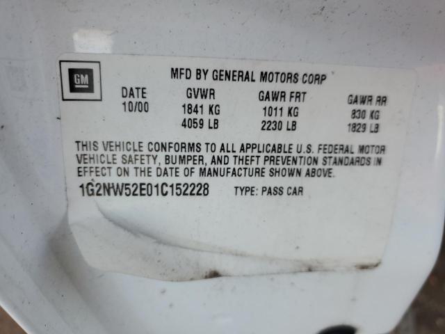 Photo 11 VIN: 1G2NW52E01C152228 - PONTIAC GRANDAM 