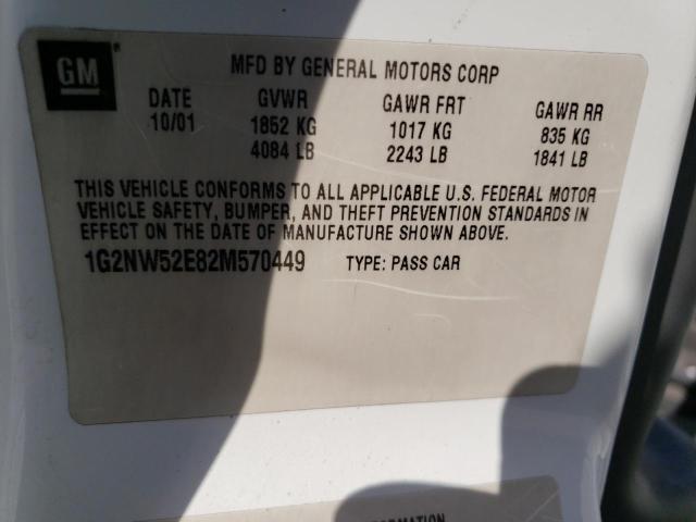 Photo 11 VIN: 1G2NW52E82M570449 - PONTIAC GRANDAM 