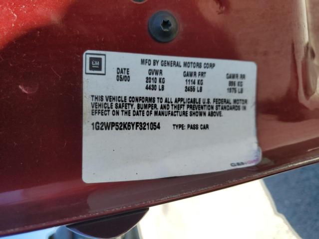 Photo 11 VIN: 1G2WP52K1YF215417 - PONTIAC GRAND PRIX 