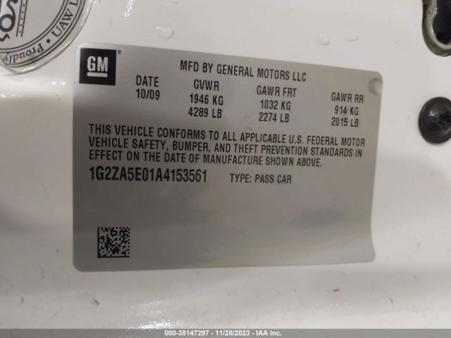 Photo 8 VIN: 1G2ZA5E01A4153561 - PONTIAC G6 