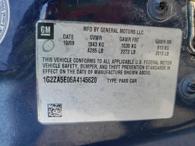 Photo 9 VIN: 1G2ZA5E06A4145620 - PONTIAC G6 