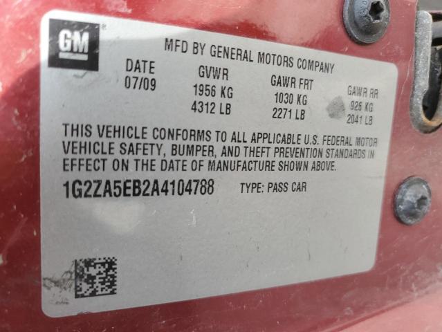 Photo 12 VIN: 1G2ZA5EB2A4104788 - PONTIAC G6 