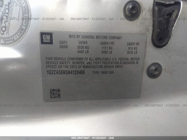 Photo 8 VIN: 1G2ZA5EK5A4120466 - PONTIAC G6 