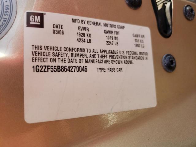 Photo 9 VIN: 1G2ZF55B864270046 - PONTIAC G6 SE 