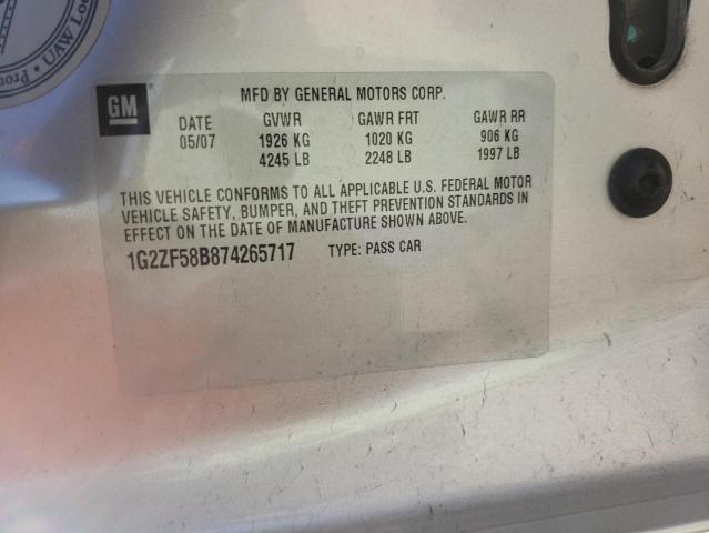 Photo 9 VIN: 1G2ZF58B874265717 - PONTIAC G6 VALUE L 