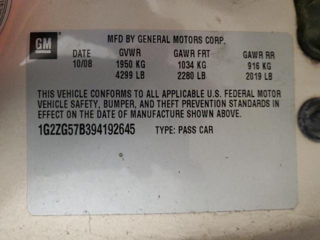 Photo 11 VIN: 1G2ZG57B394192645 - PONTIAC G6 