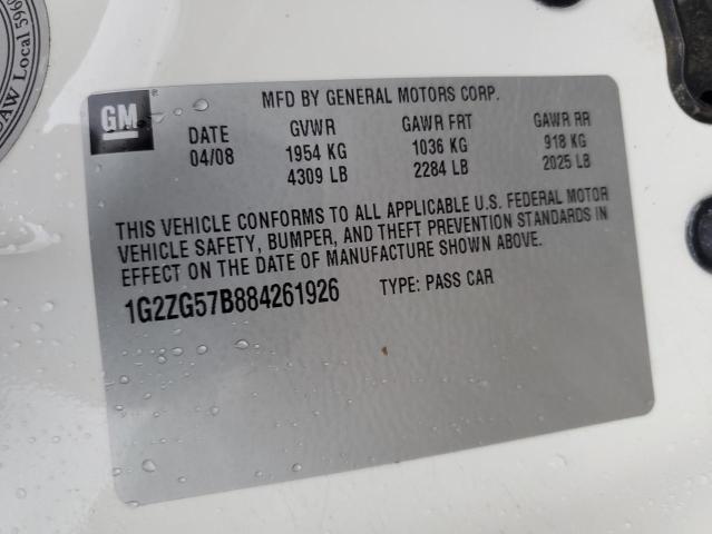 Photo 11 VIN: 1G2ZG57B884261926 - PONTIAC G6 