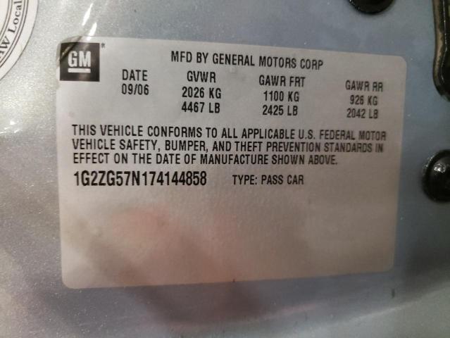 Photo 12 VIN: 1G2ZG57N174144858 - PONTIAC G6 BASE 