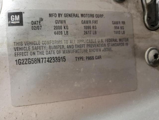 Photo 11 VIN: 1G2ZG58N774233915 - PONTIAC G6 