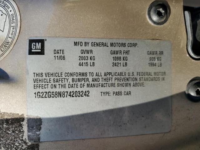 Photo 11 VIN: 1G2ZG58N874203242 - PONTIAC G6 