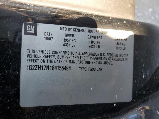 Photo 11 VIN: 1G2ZH17N184155494 - PONTIAC G6 