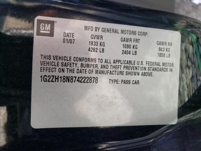 Photo 9 VIN: 1G2ZH18N874222878 - PONTIAC G6 GT 