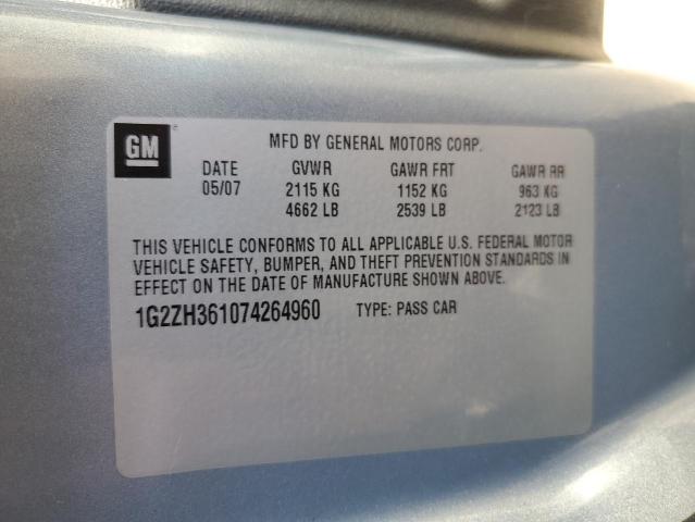 Photo 11 VIN: 1G2ZH361074264960 - PONTIAC G6 GT 