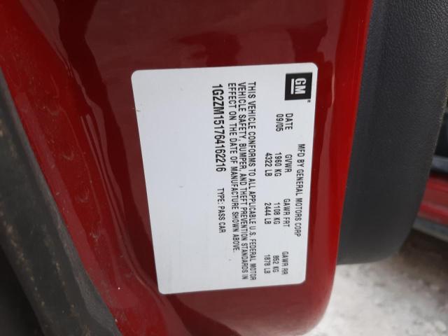 Photo 11 VIN: 1G2ZM151764162216 - PONTIAC G6 