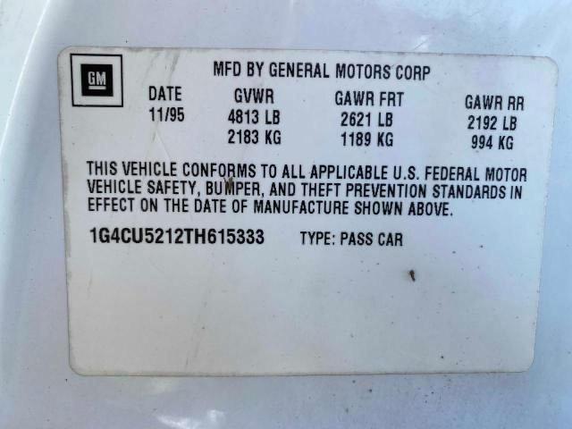 Photo 9 VIN: 1G4CU5212TH615333 - BUICK PARK AVENU 