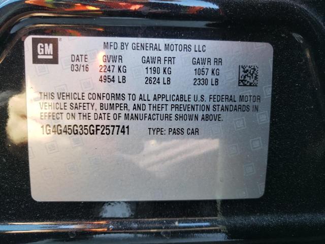 Photo 11 VIN: 1G4G45G35GF257741 - BUICK LACROSSE S 