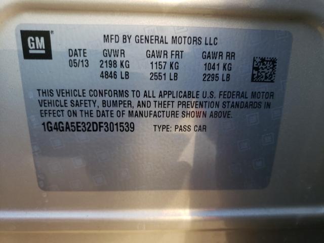 Photo 9 VIN: 1G4GA5E32DF301539 - BUICK LACROSSE 