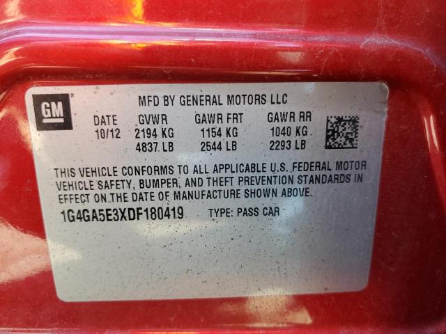 Photo 9 VIN: 1G4GA5E3XDF180419 - BUICK LACROSSE 