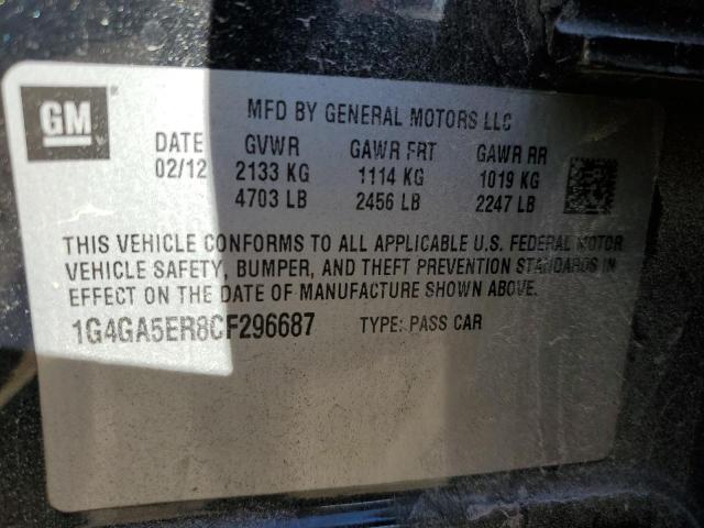 Photo 11 VIN: 1G4GA5ER8CF296687 - BUICK LACROSSE 