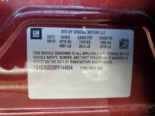 Photo 11 VIN: 1G4GA5G30FF144884 - BUICK LACROSSE 