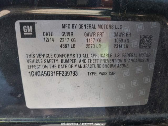 Photo 8 VIN: 1G4GA5G31FF239793 - BUICK LACROSSE 