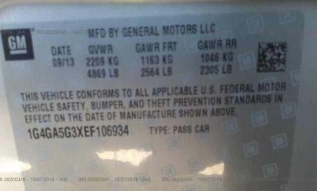 Photo 8 VIN: 1G4GA5G3XEF106934 - BUICK LACROSSE 